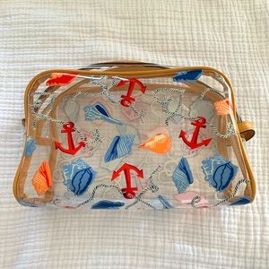 Vera Bradley Clear Beach Cosmetics Bag - conch